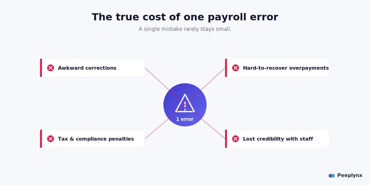 Manual payroll errors and their business costs