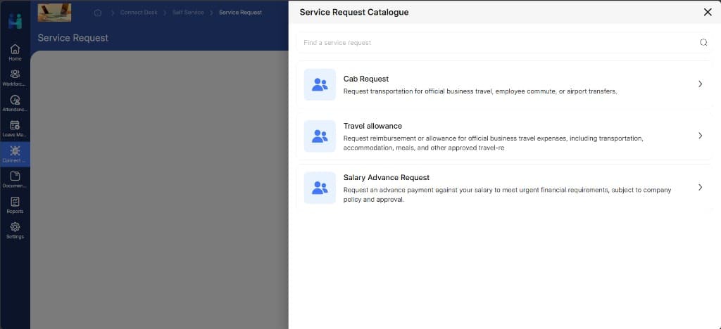 Self-service portal
